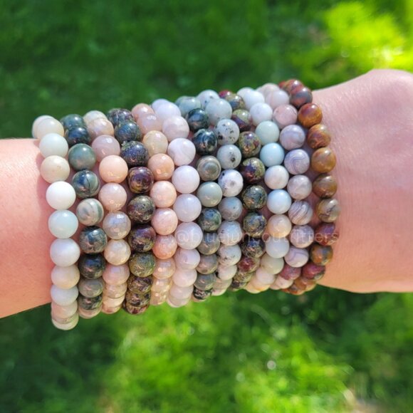 Mystery Bundle of 3 Genuine Gemstone Bracelets - Picture 2 of 5